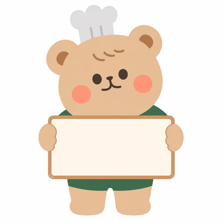 พี่หมี Toast Friend ถือป้าย