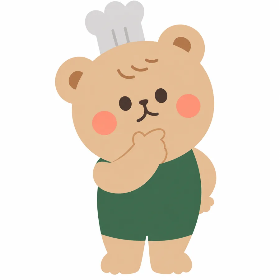 พี่หมี Toast Friend กำลังครุ่นคิด