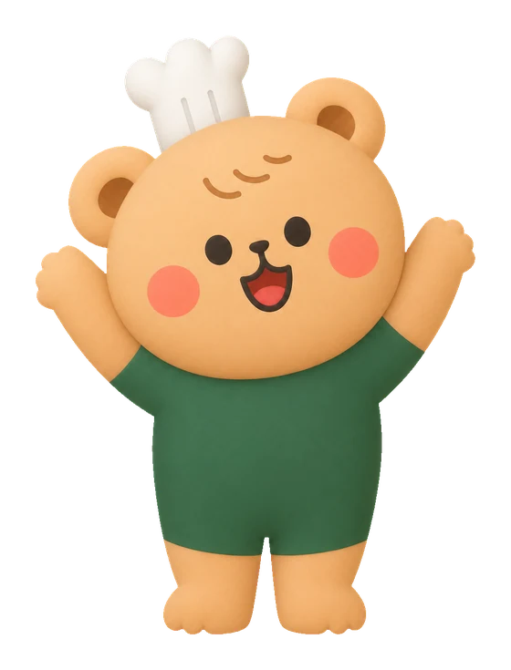 พี่หมี Toast Friend ดีใจ
